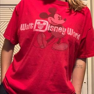 Red Disney Cotton Shirt